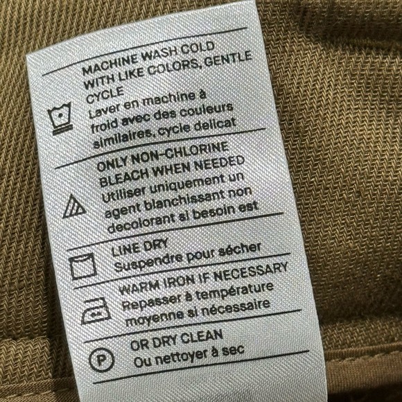 Vince High-Waist Washed Casual Pant Regular Fit Tapenade Women's Size 8 NWT - Picture 10 of 12